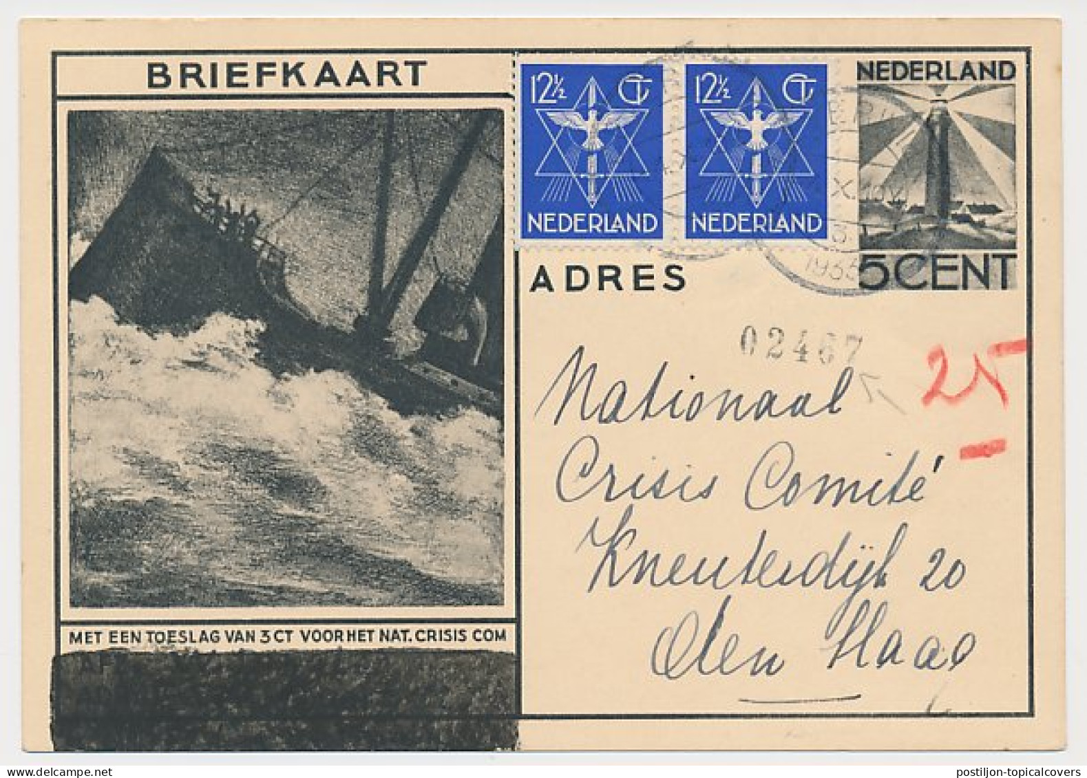 Briefkaart G. 234 Beverwijk - S Gravenhage 1933 ( Bundelnummer ) - Postal Stationery