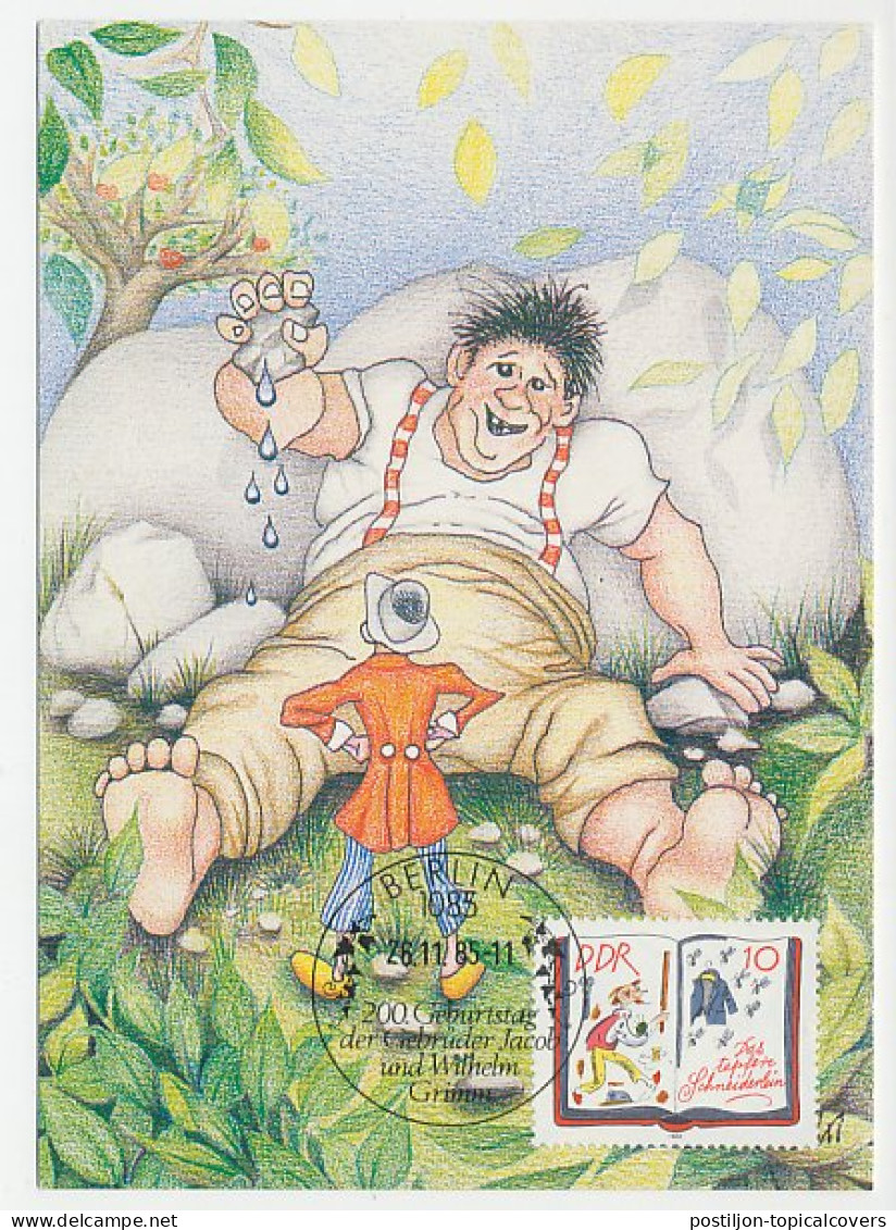 Maximum Card Germany 1985 Brothers Grimm - Book - Verhalen, Fabels En Legenden