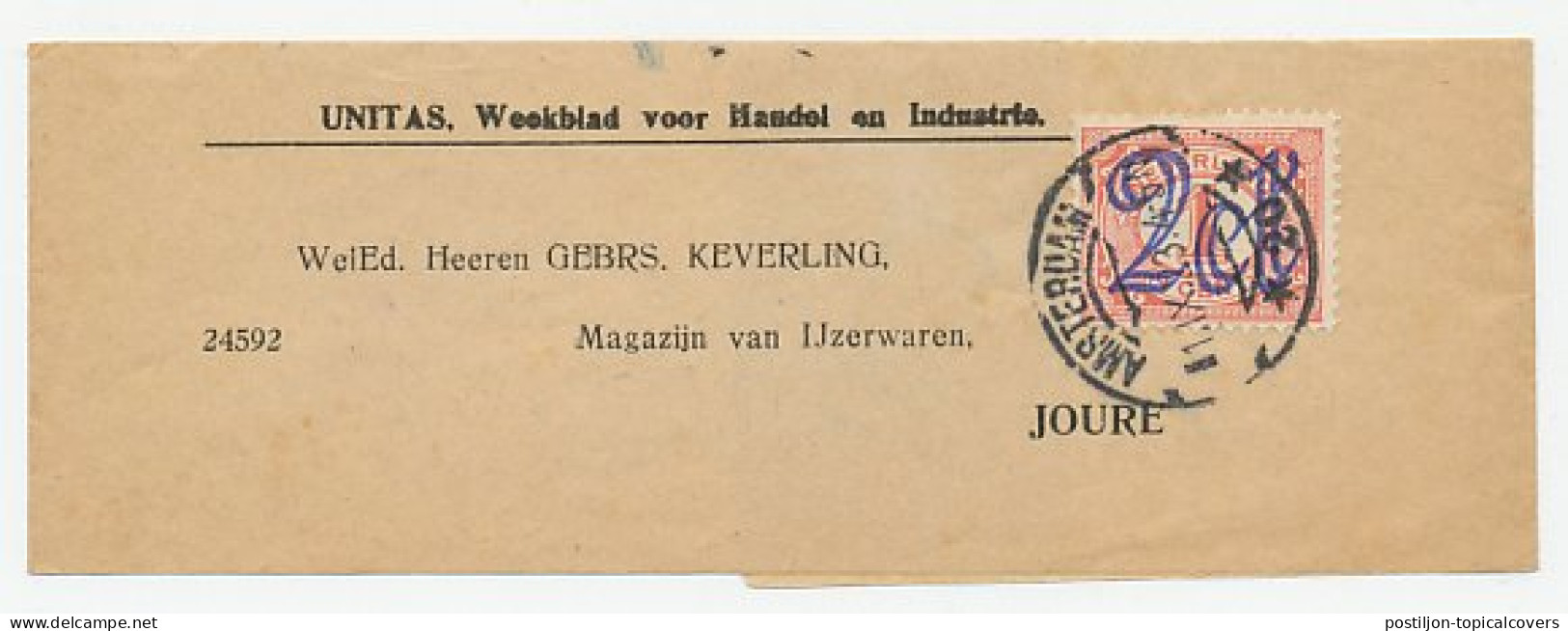 Em. Vurtheim Drukwerk Wikkel Amsterdam - Joure 1923 - Non Classés