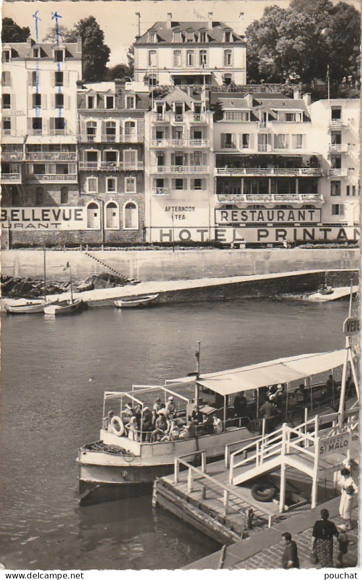 ZY 50-(35) DINARD - LE BAC ET LES HOTELS " PRINTANIA " ET " BELLEVUE " - 2 SCANS - Dinard