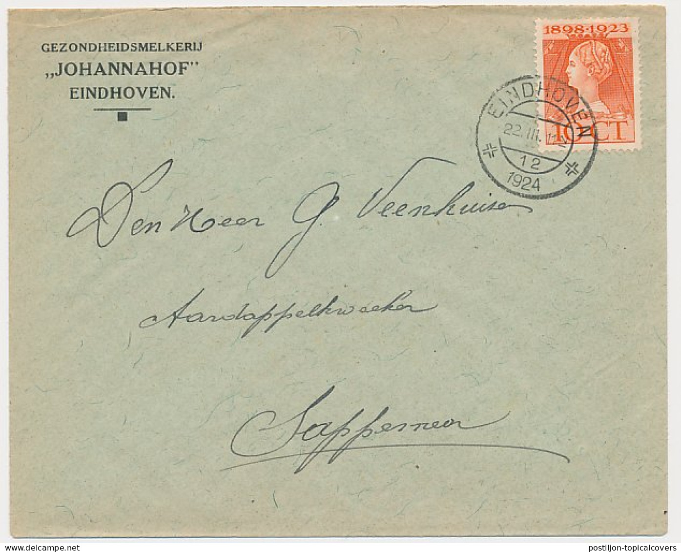 Firma Envelop Eindhoven 1924 - Gezondheidsmelkerij - Non Classés