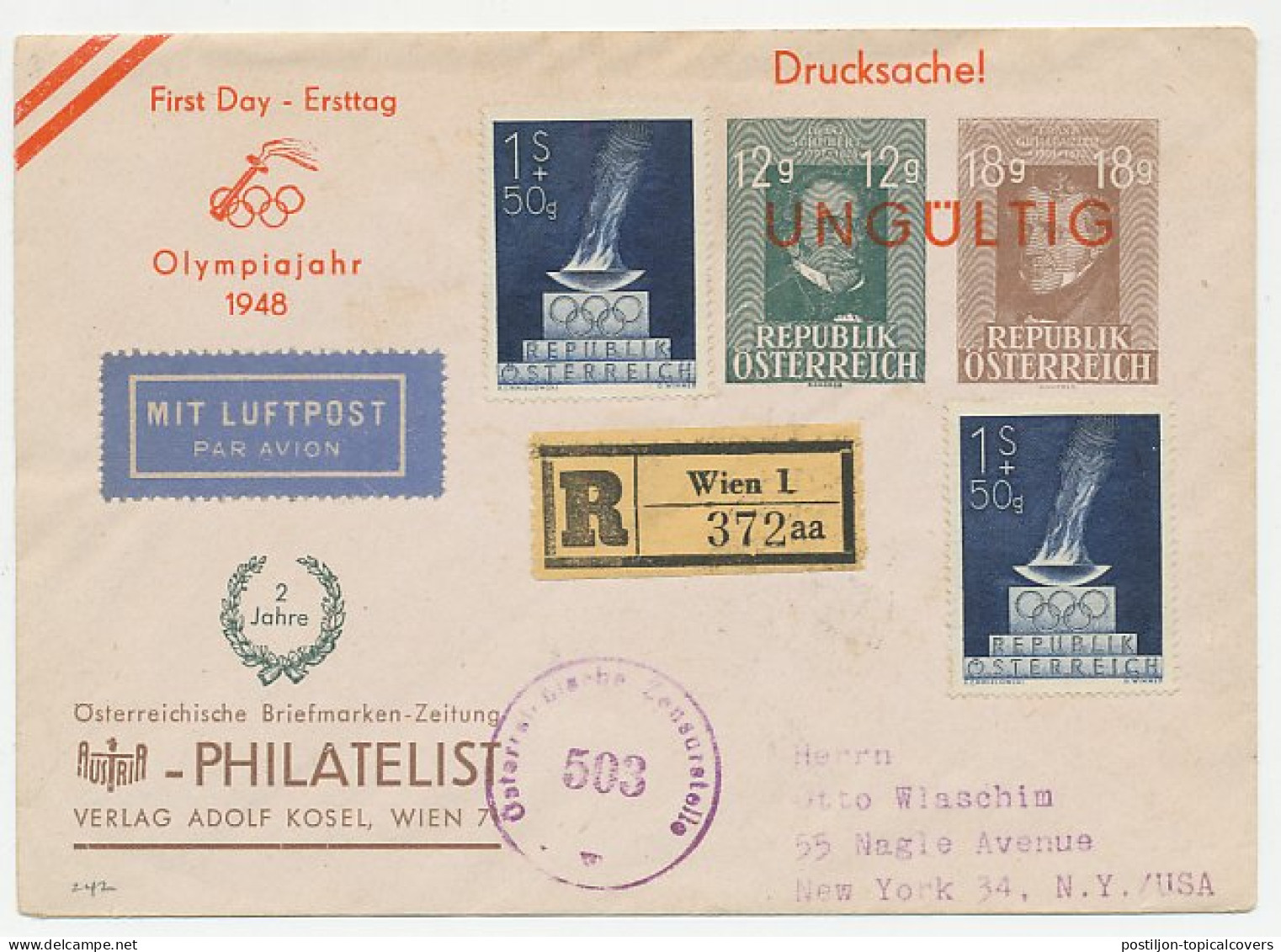 Postal Stationery Austria 1948 Invalid - Olympic Year  - Altri & Non Classificati