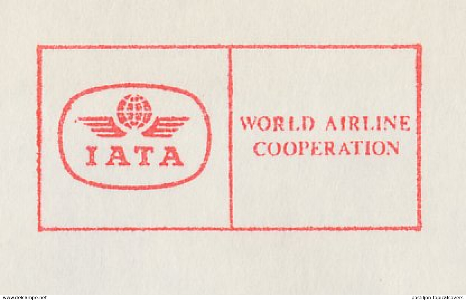Meter Cover Switzerland 1987 IATA - International Air Transport Association - Aviones