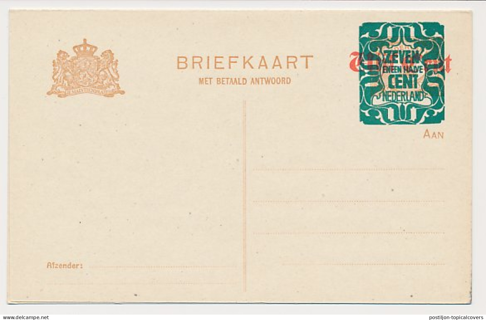 Briefkaart G. 177 I - Postal Stationery