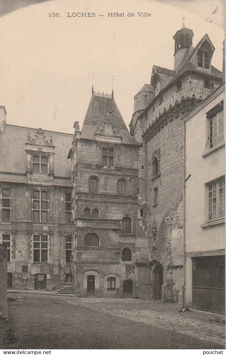 ZY 52-(37) LOCHES - HOTEL DE VILLE - 2 SCANS - Loches