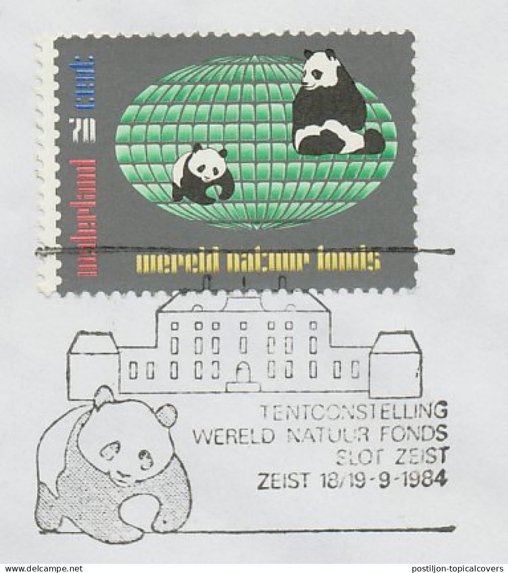 Cover / Postmark Netherlands 1984 WWF - World Wildlife Fund Exhibition - Panda Bear - Autres & Non Classés