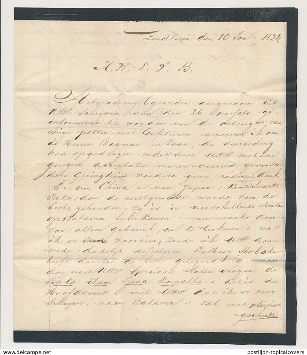 Zuidlaren - ASSEN - Dordrecht 1824 - Lakzegel - ...-1852 Precursores