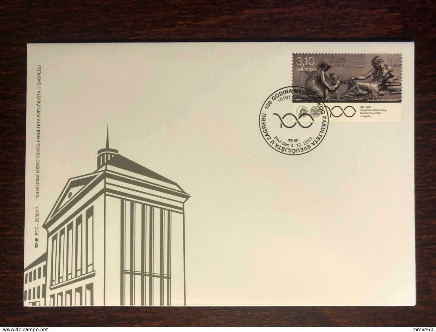 CROATIA FDC COVER 2017 YEAR MEDICAL SCHOOL  HEALTH MEDICINE STAMPS - Croatia