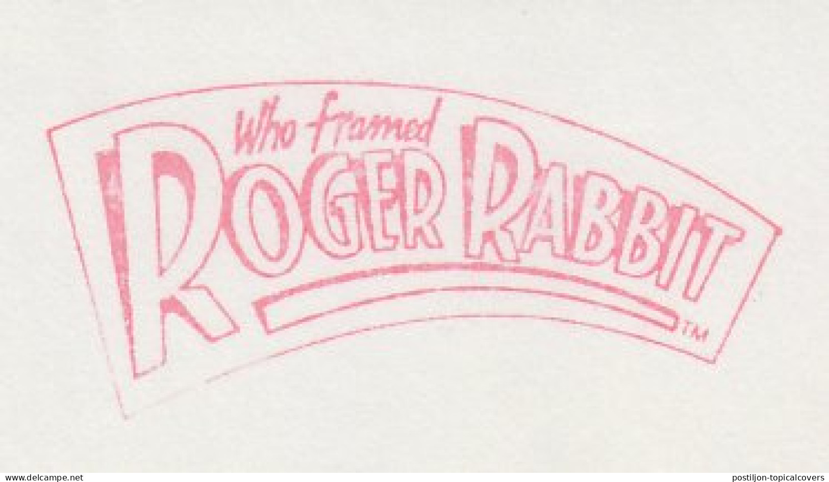 Meter Cut Netherlands 1989 Who Framed Roger Rabbit - Movie - Cinéma