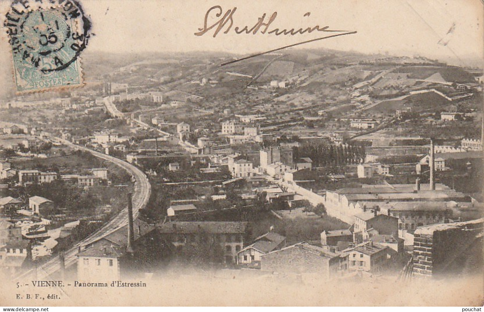 ZY 53-(38) VIENNE - PANORAMA D' ESTRESSIN - USINES - 2 SCANS - Vienne