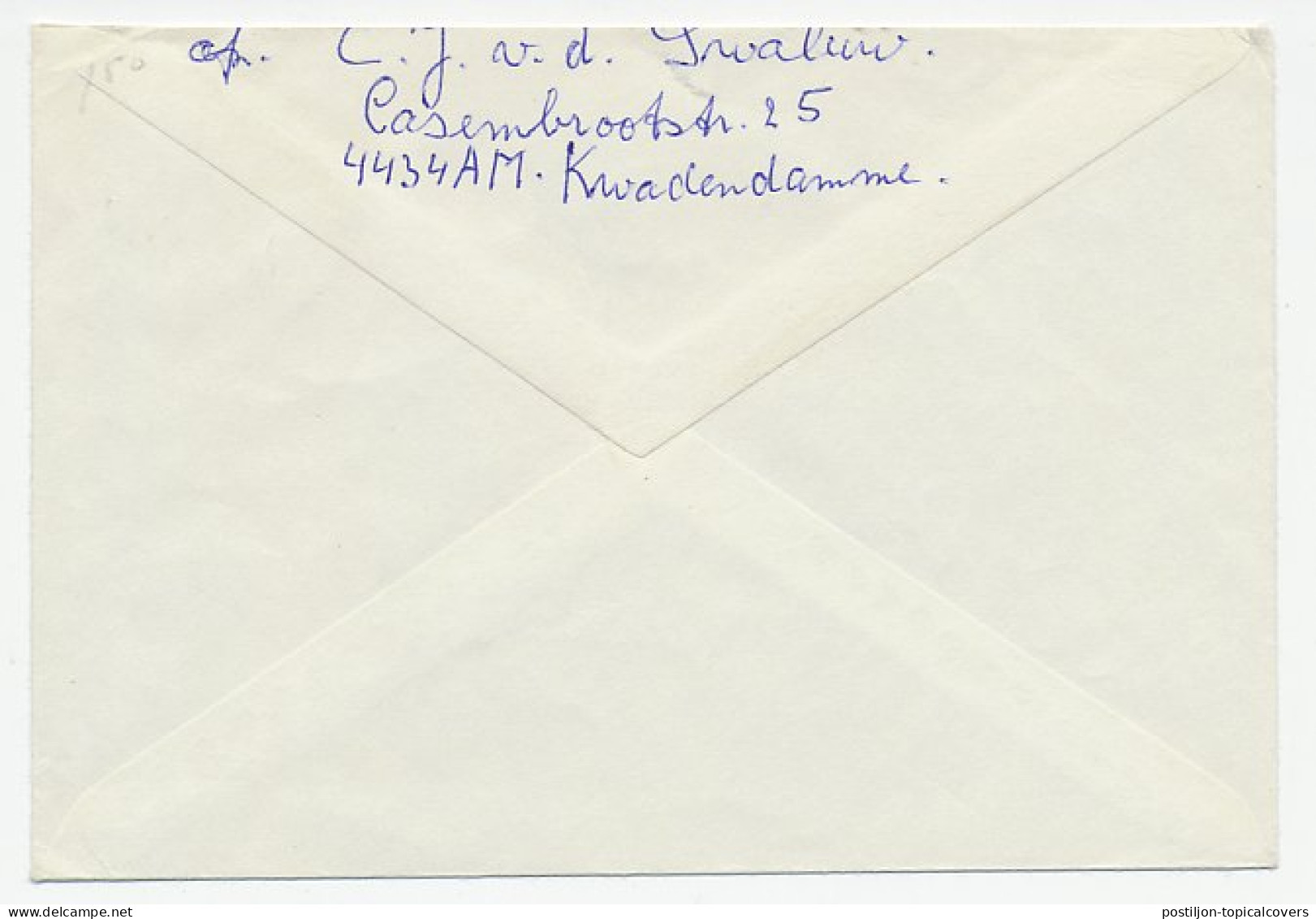 Em. Beatrix Aangetekend Goes Rijdend Postkantoor 1986 - Unclassified