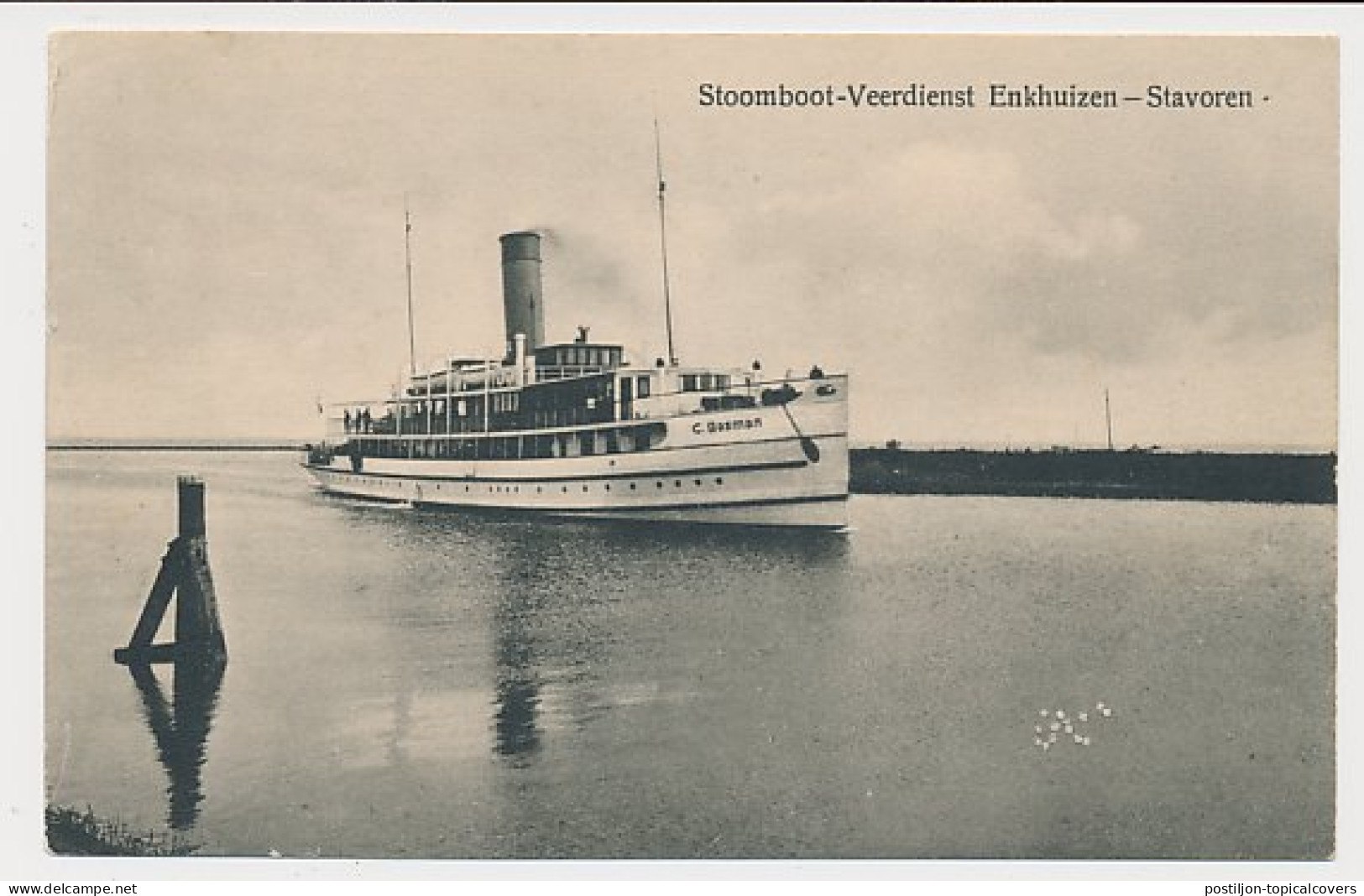 Treinblokstempel : Stavoren - Leeuwarden IV 1923 - Non Classificati