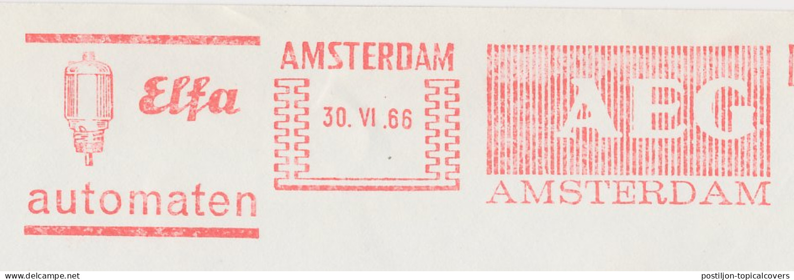 Meter Cover Netherlands 1966 Fuse - AEG - Elfa - Electricity - Otros & Sin Clasificación