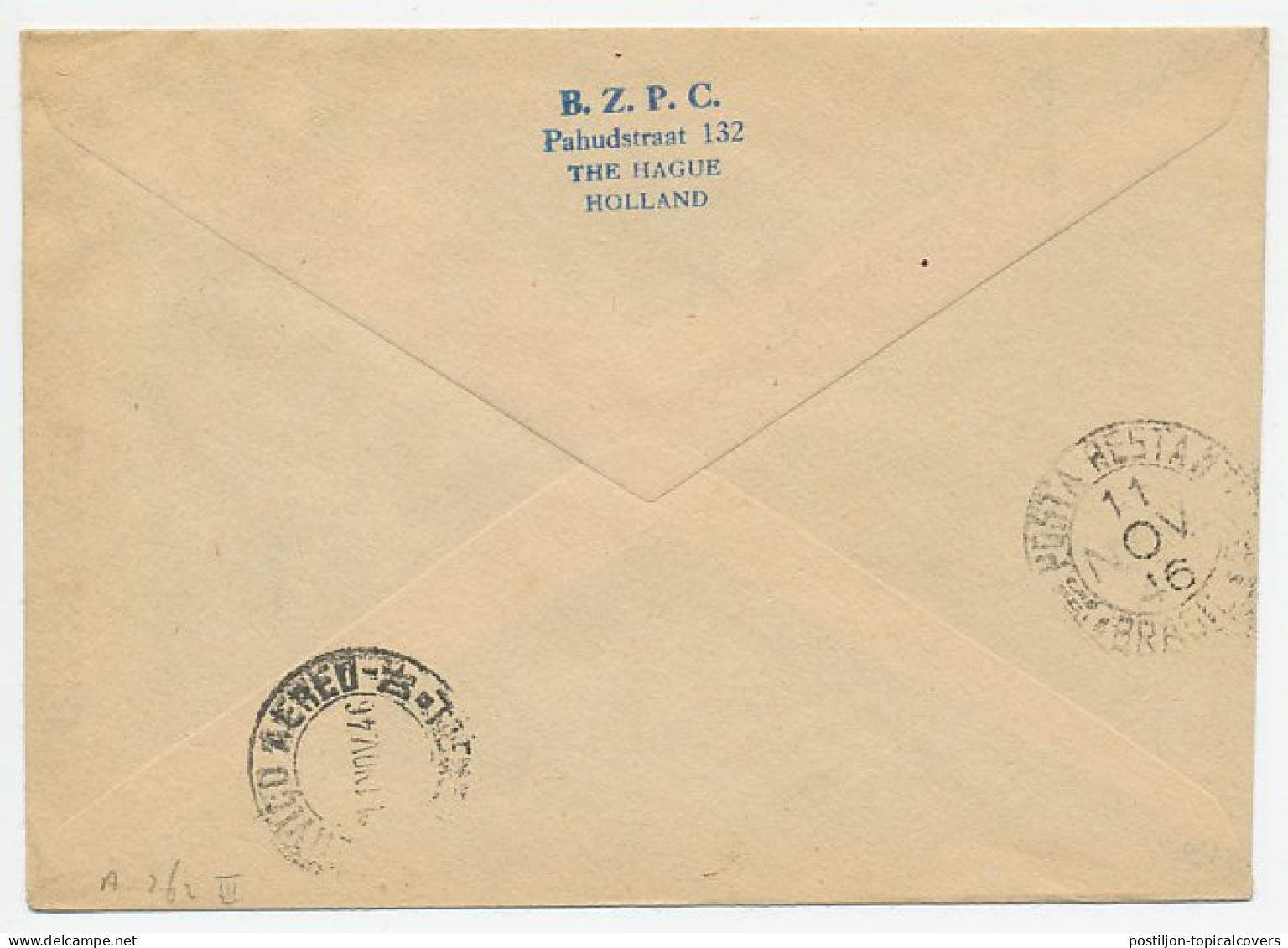 VH A 262 III Amsterdam - Rio De Janeiro Brazilie 1946 - Unclassified