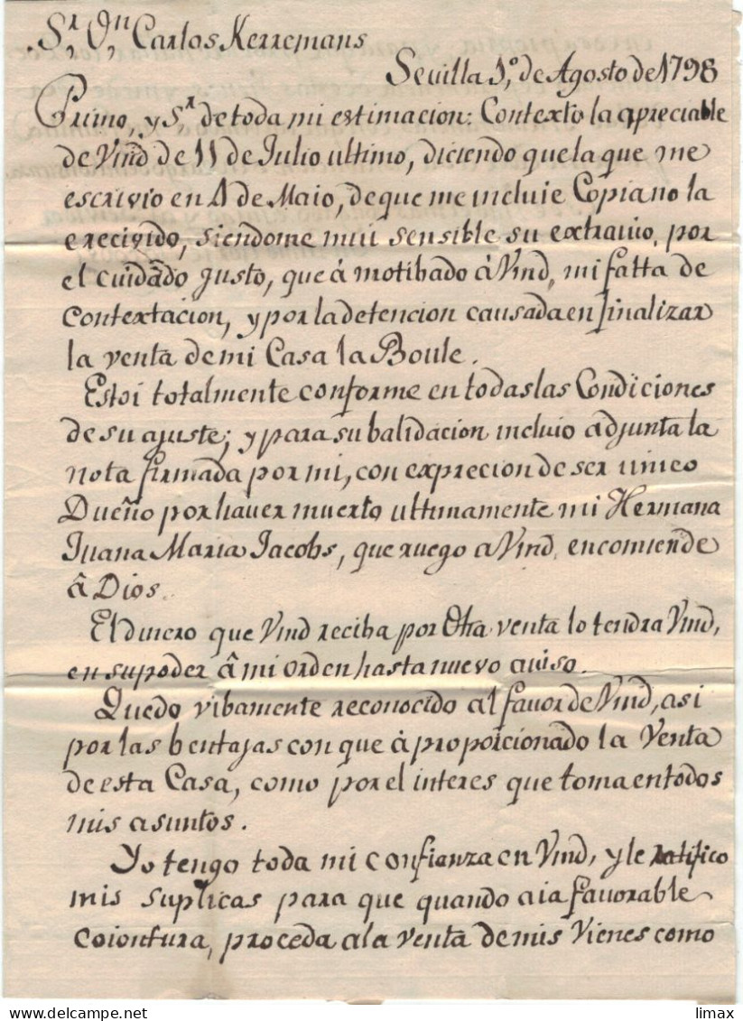 Andalusia Vaxa > Charles Keuemans Gand - 1748 - ...-1850 Préphilatélie