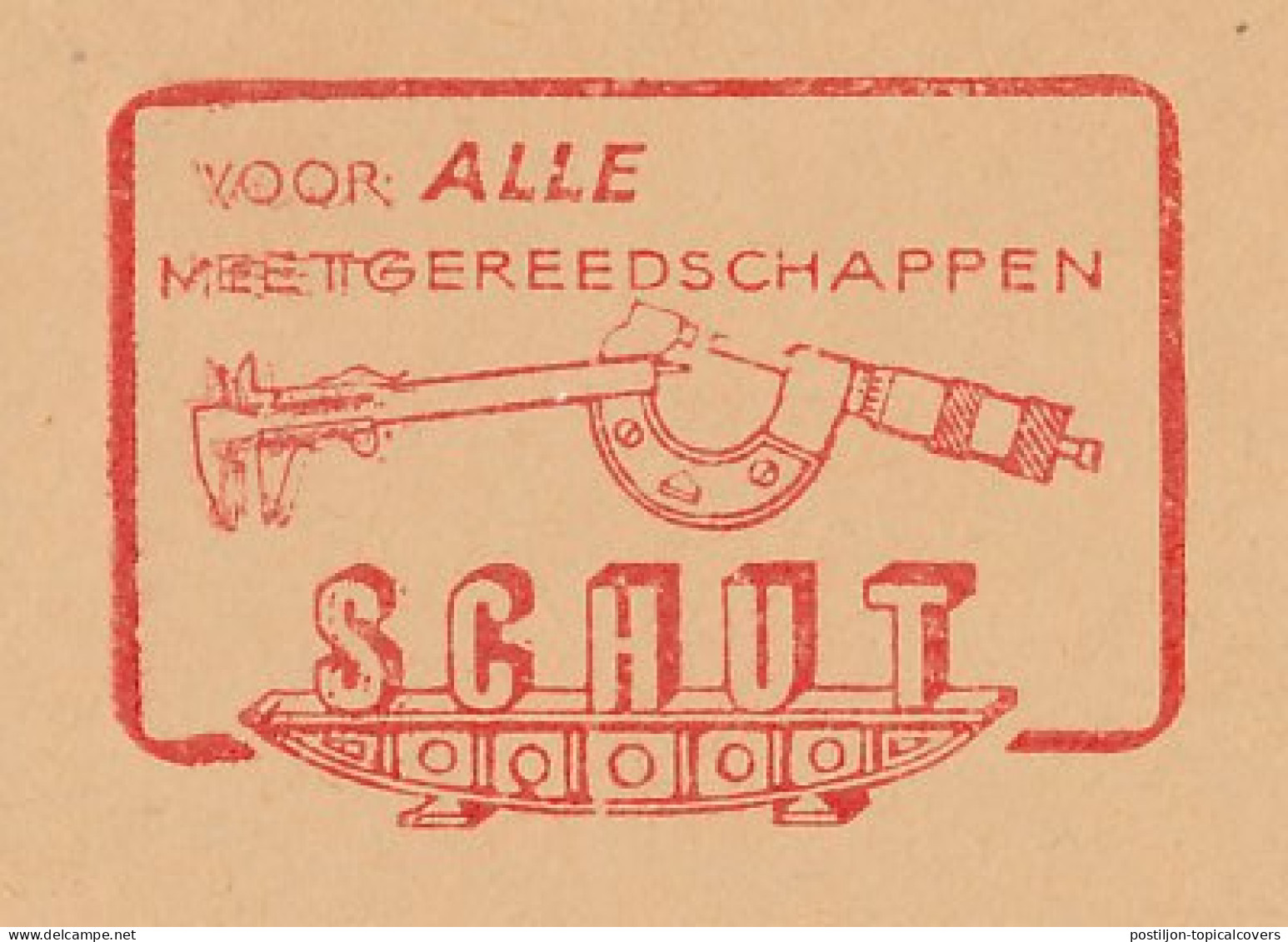 Meter Cover Netherlands 1964 Measuring Tools - Groningen - Andere & Zonder Classificatie