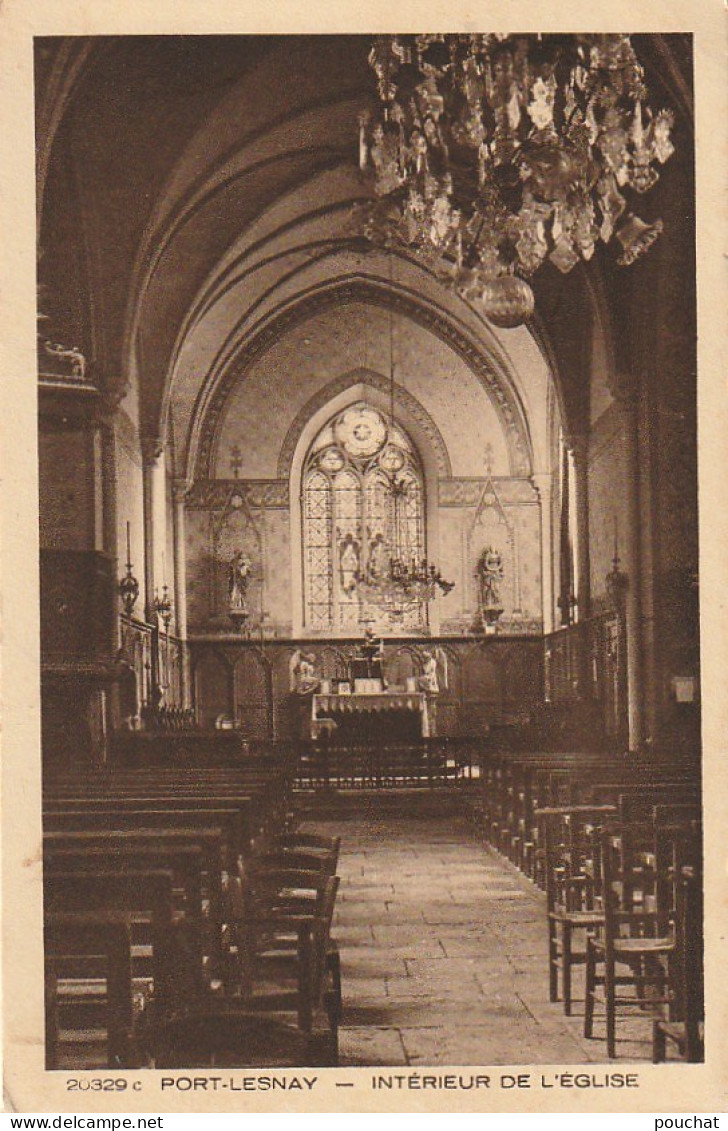 ZY 54-(39) PORT LESNEY ( LESNAY ) - INTERIEUR DE L' EGLISE - 2 SCANS - Otros & Sin Clasificación