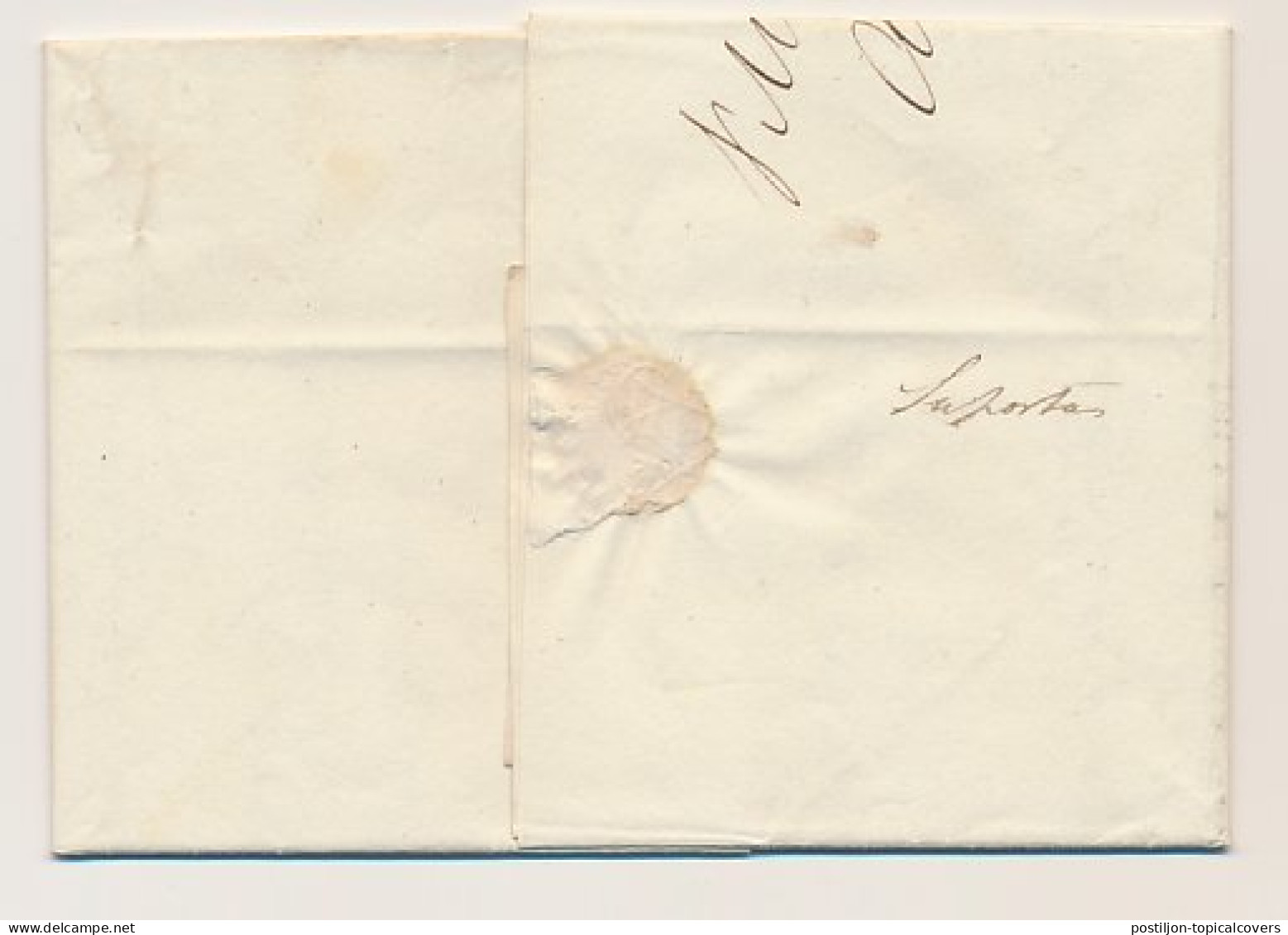 Treinbrief Amsterdam - S Gravenhage 1845 - Per Spoorwagen - Briefe U. Dokumente