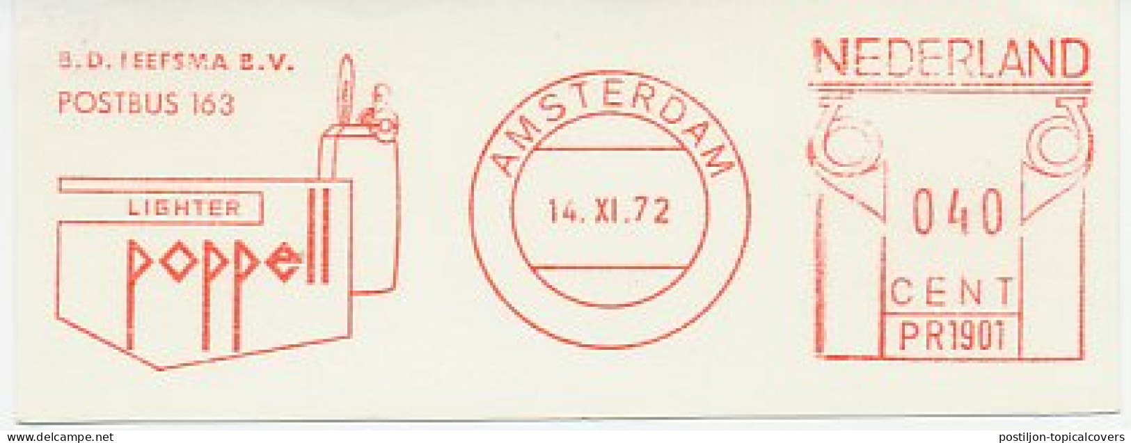 Meter Cut Netherlands 1972 ( Postbus 163 ) Lighter - Poppell - Tabac