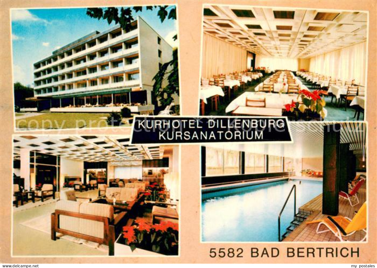 73652065 Bad Bertrich Kurhotel Dillenburg Kursanatorium Speisesaal Hallenbad Bad - Bad Bertrich