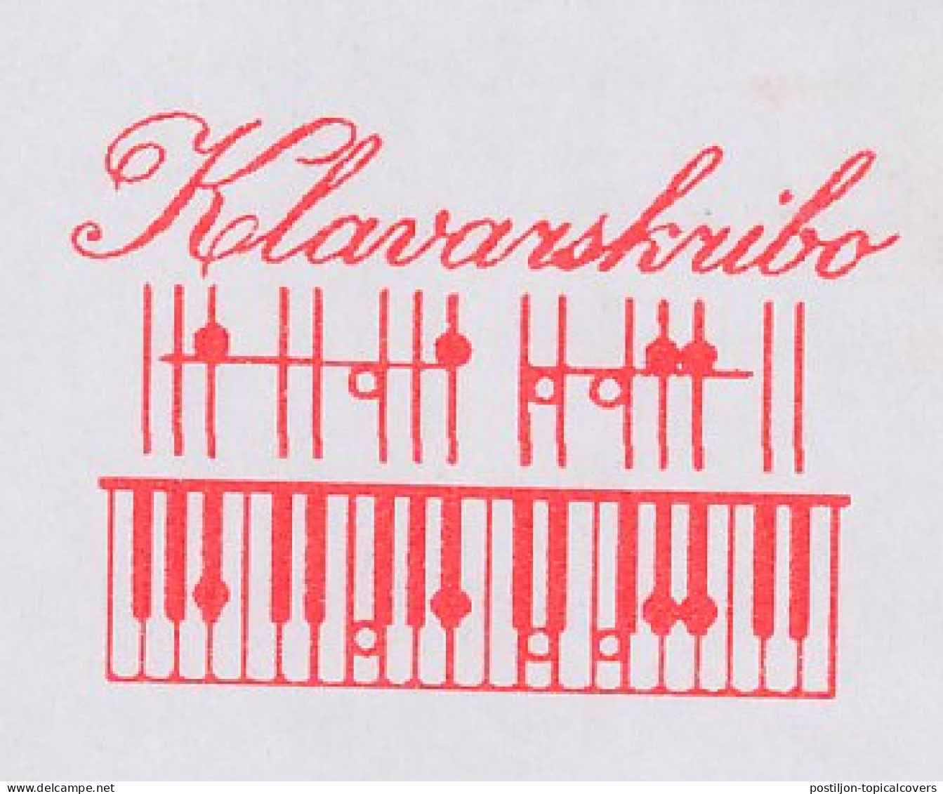 Meter Address Label Netherlands 2004 Klavarskribo - Notation - Organ - Piano - Ridderkerk - Musica