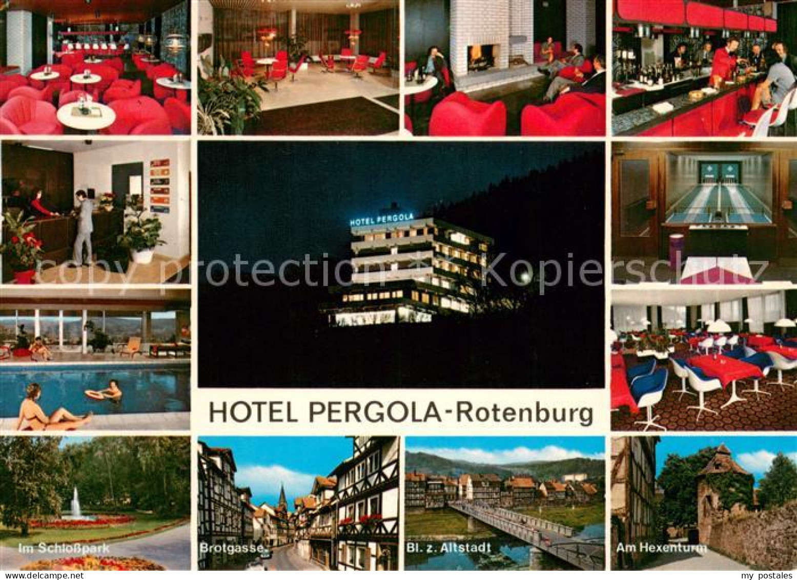 73652063 Rotenburg Fulda Hotel Pergola Restaurant Bar Kegelbahn Hallenbad Schlos - Otros & Sin Clasificación