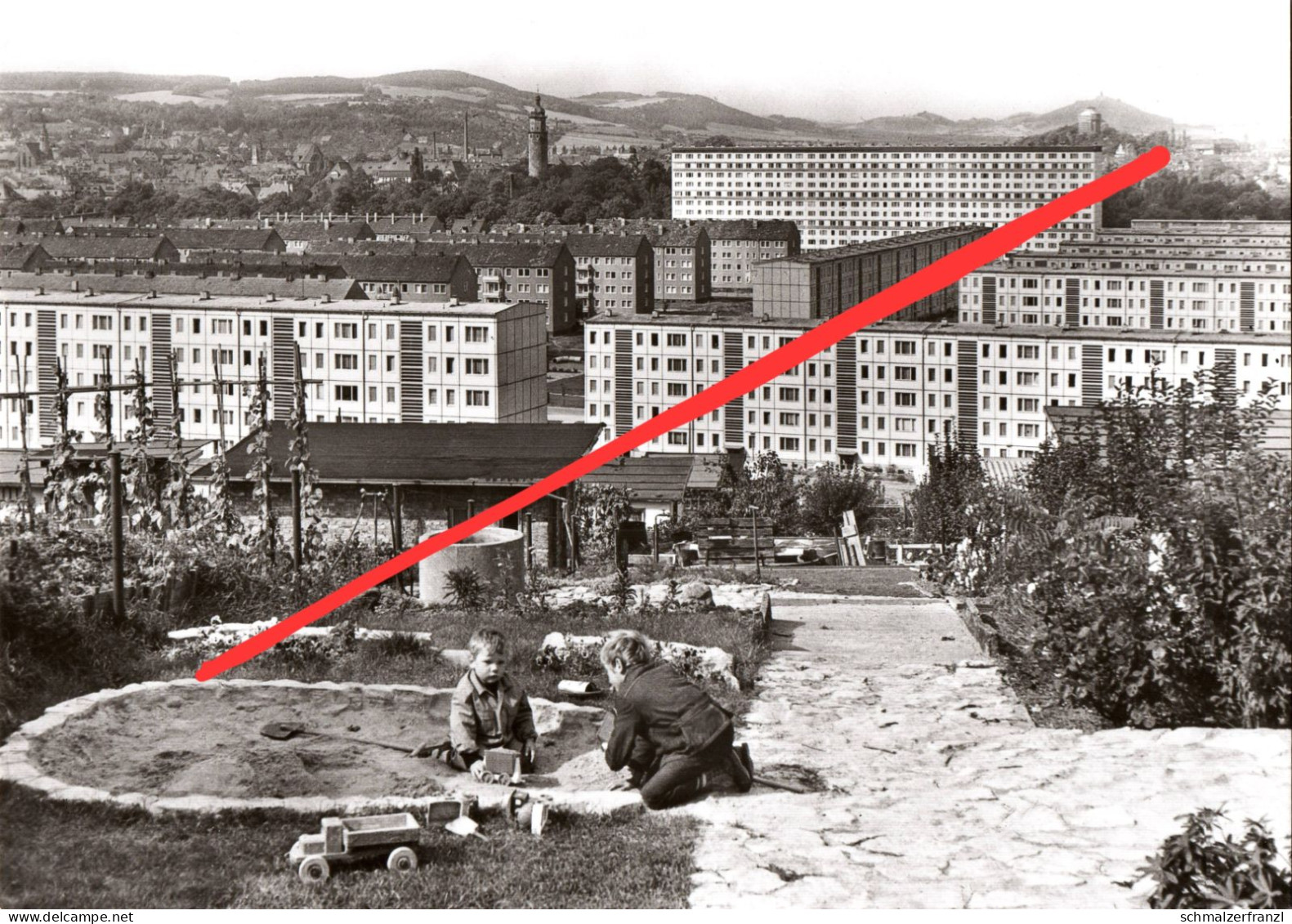 AK Arnstadt Blick Dornheimer Berg Neubauten Neubaugebiet A Plaue Dosdorf Siegelbach Rudisleben Neusiß Ichtershausen DDR - Arnstadt