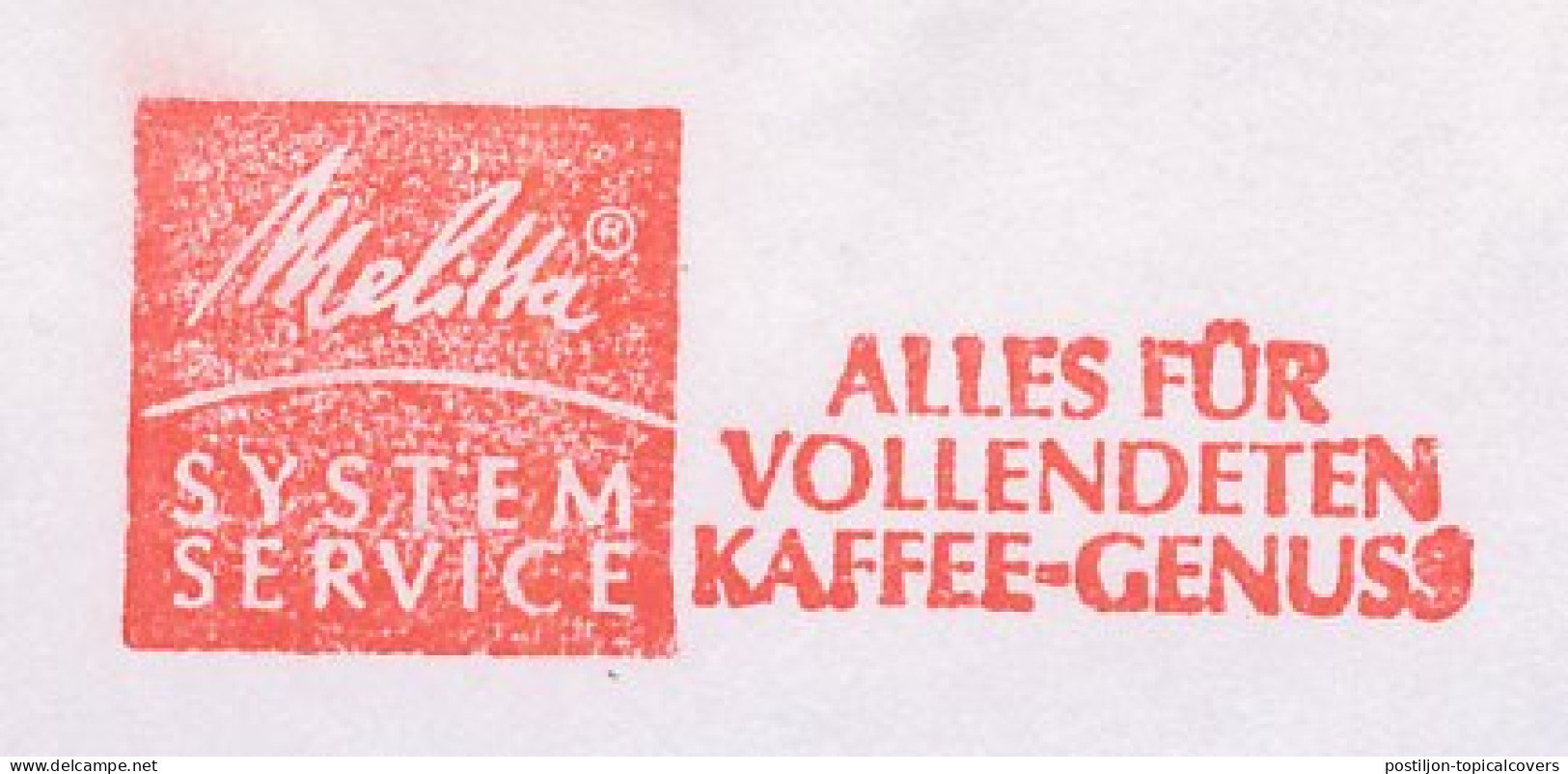Meter Cut Germany 1998 Coffee - Melitta - Sonstige & Ohne Zuordnung