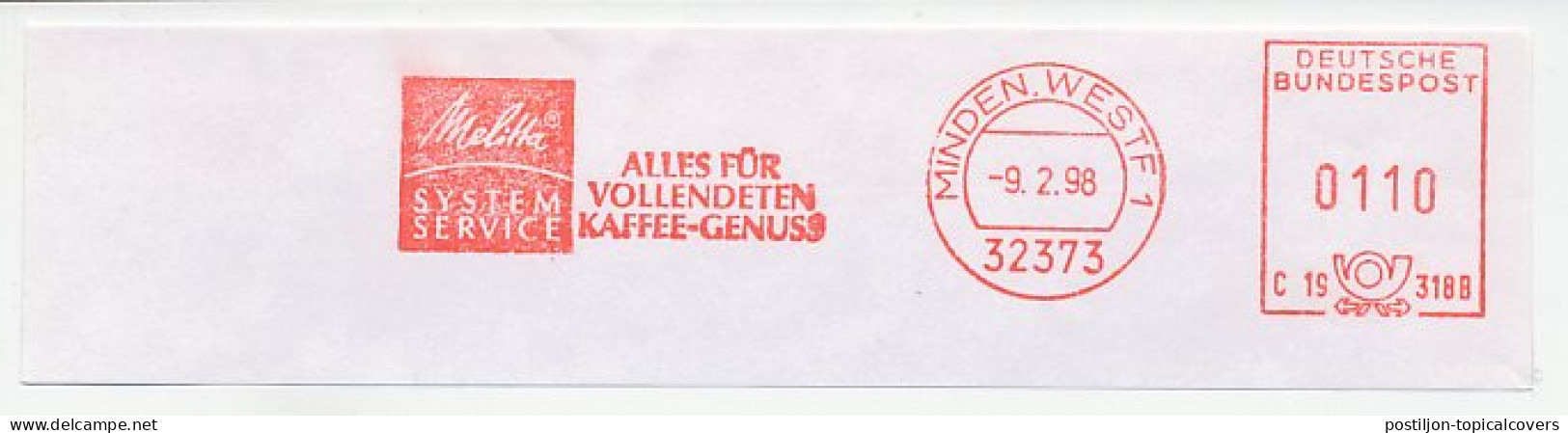 Meter Cut Germany 1998 Coffee - Melitta - Autres & Non Classés