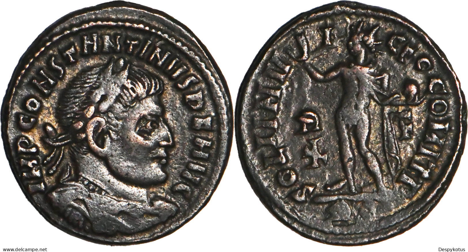 ROME - Centenionalis - CONSTANTIN I - SOLI INVICTO - ROME (RP) - 317 AD - RIC.27 - 19-142 - El Imperio Christiano (307 / 363)