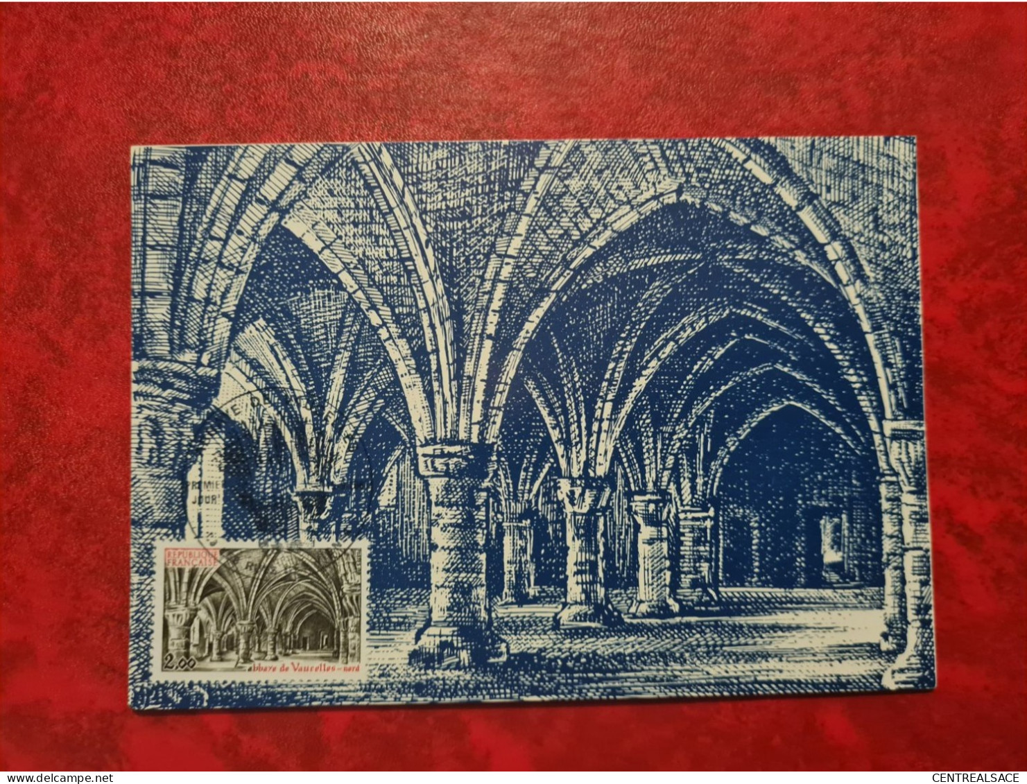 Carte Maximum 1981 ABBAYE DE VAUCELLES LES RUES DES VIGNES - 1980-1989