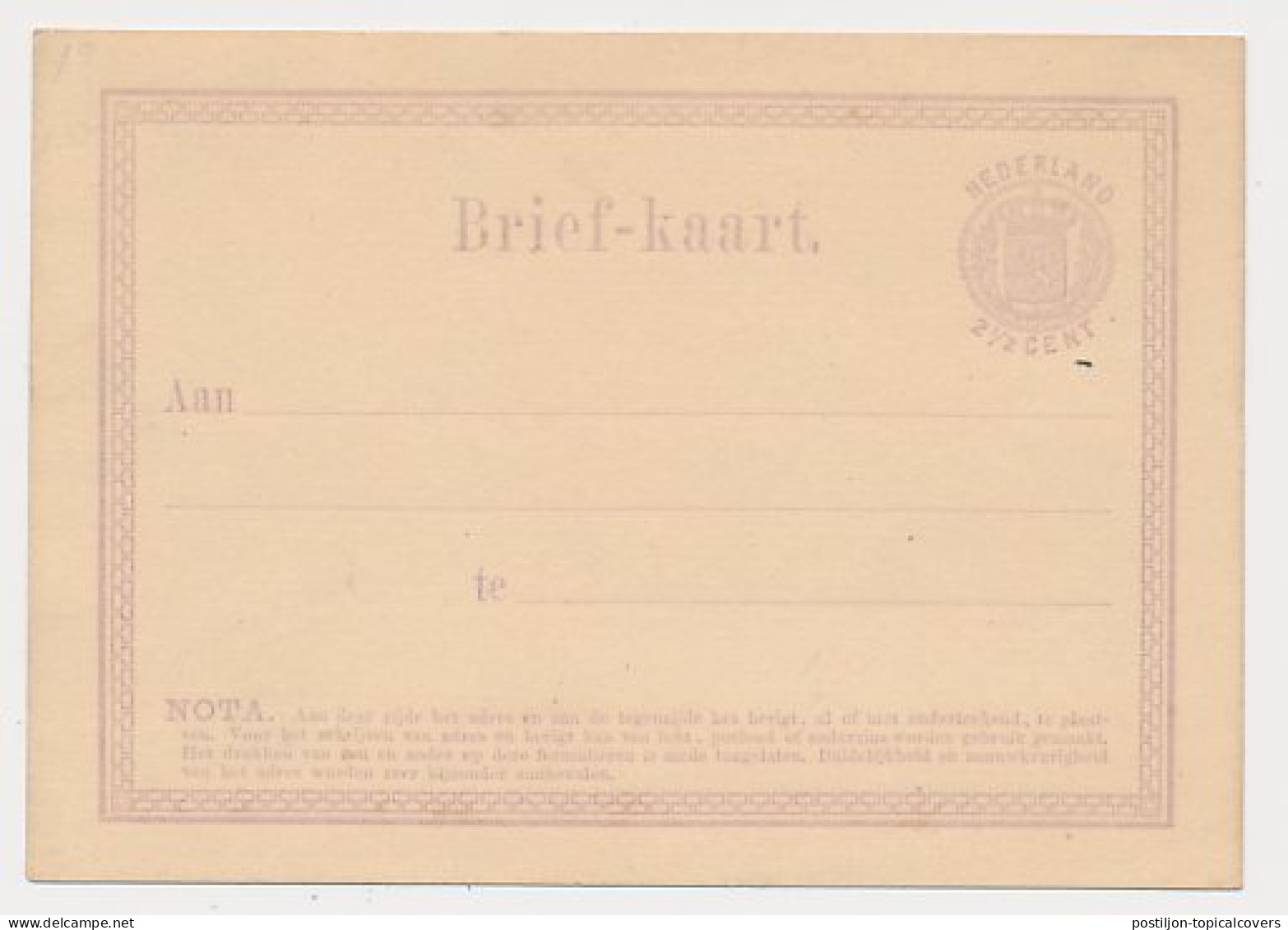 Briefkaart G. 1 - Entiers Postaux