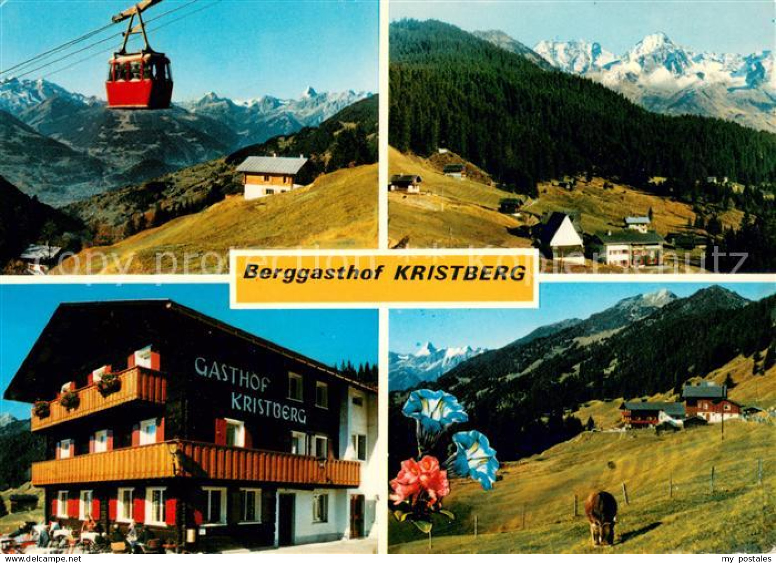 73652045 Silbertal Berggasthof Kristberg Im Montafon Bergbahn Almvieh Alpenpanor - Sonstige & Ohne Zuordnung