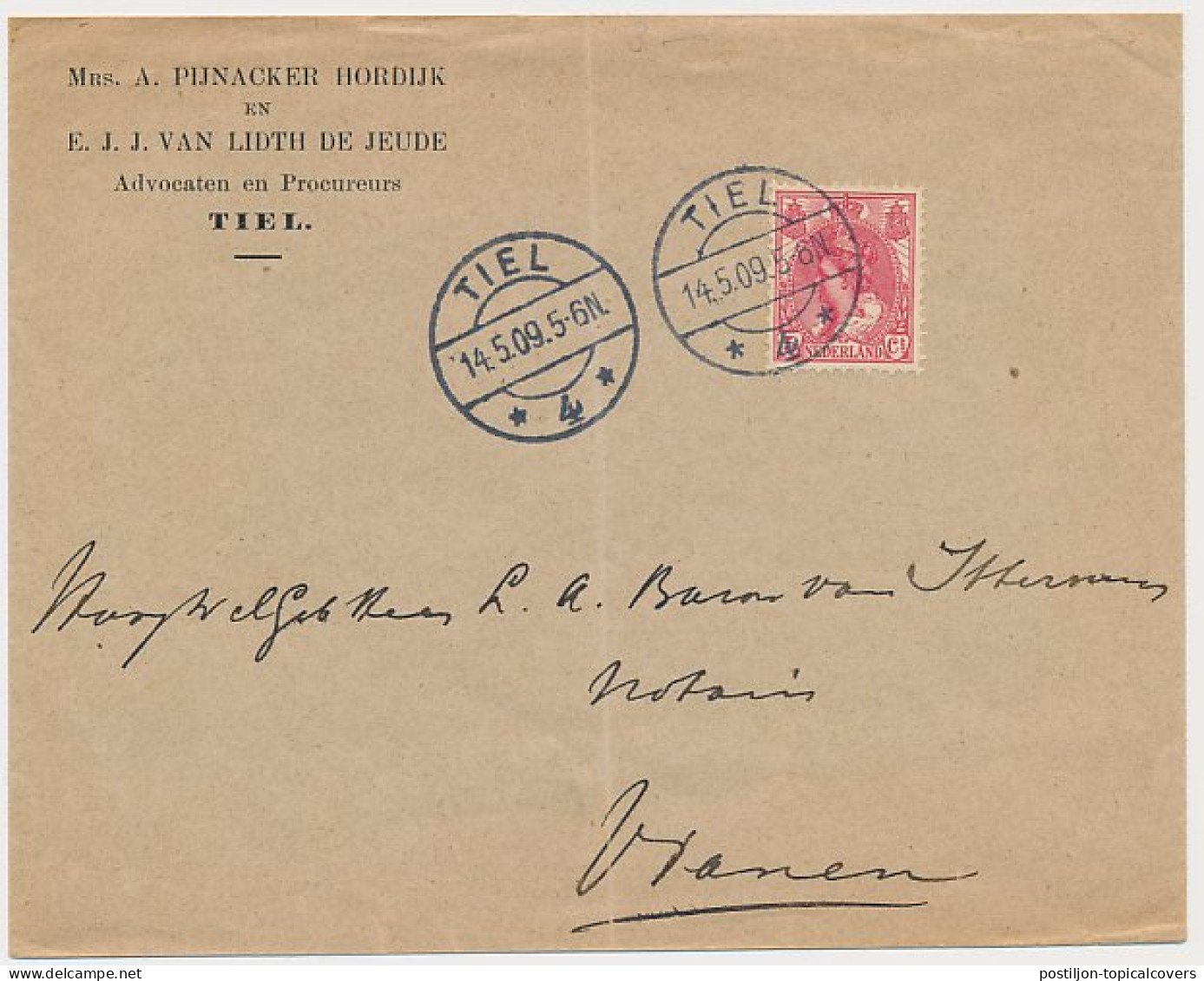 Firma Envelop Tiel 1909 - Advocaten - Procureurs - Non Classificati