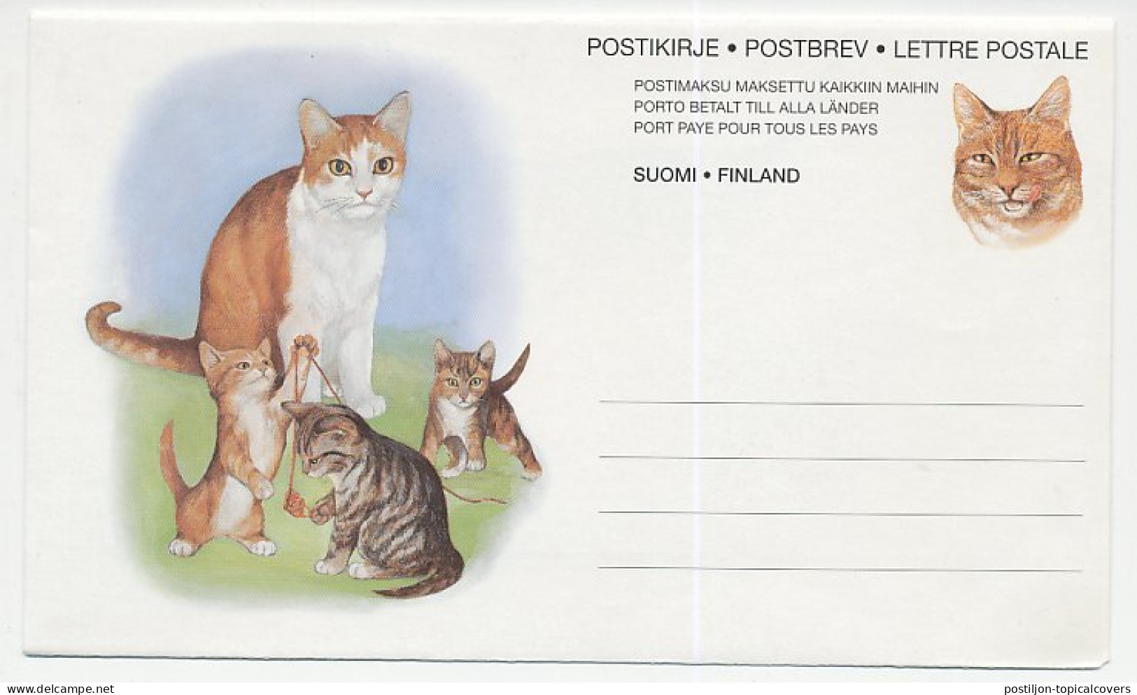 Postal Stationery Finland 1995 Cat - Otros & Sin Clasificación