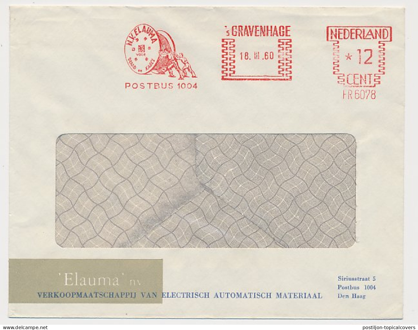 Meter Cover Netherlands 1960 Cable Layers - Andere & Zonder Classificatie
