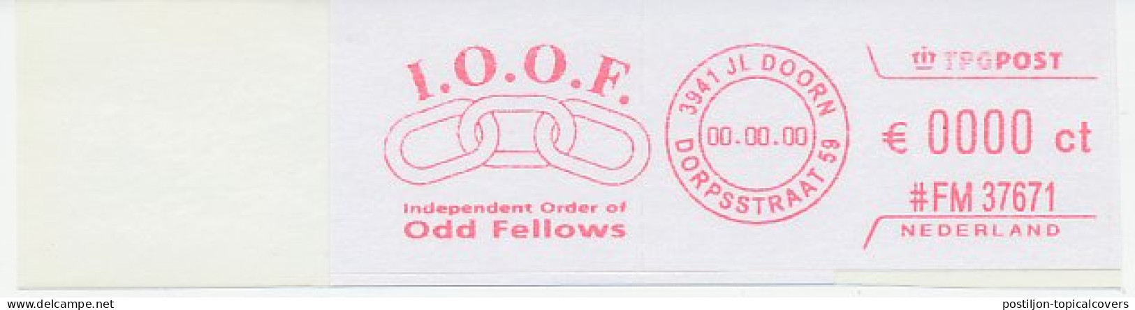 Meter Proof / Test Strip FRAMA Supplier Netherlands I.O.O.F - Independent Order Of Odd Fellows - Massoneria