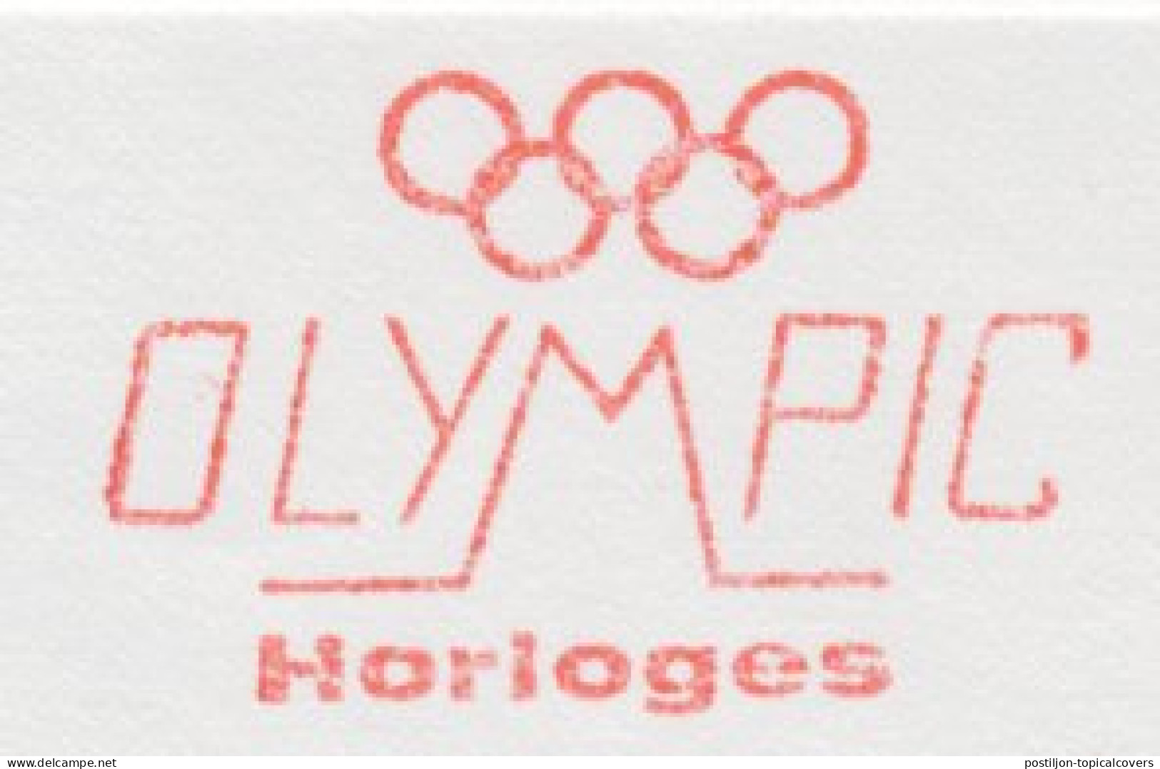 Meter Cover Front Netherlands 1983 Olympic Watches - Clocks