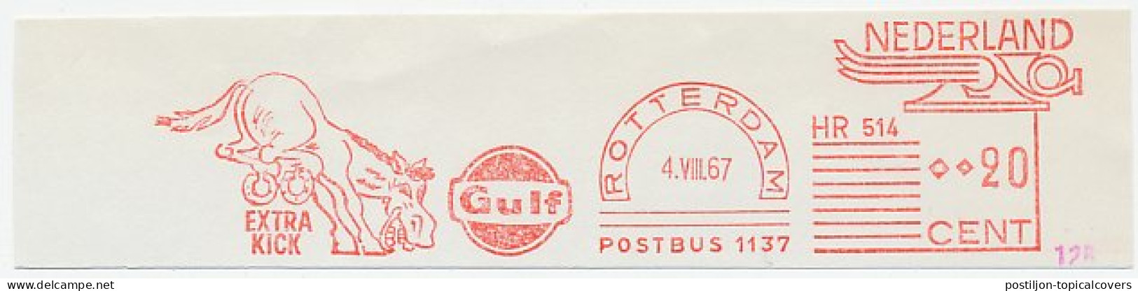 Meter Cut Netherlands 1967 Horse - Gulf - Oil - Extra Kick - Horse Shoe - Reitsport