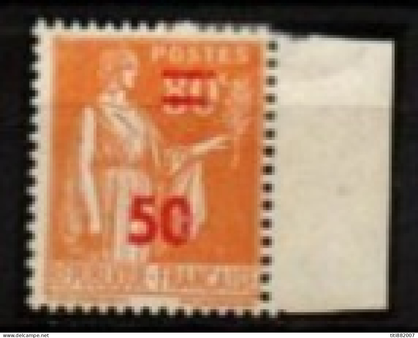 FRANCE    -   1940 .   Y&T N° 481*  Points Blancs Dans Le 0 - Unused Stamps