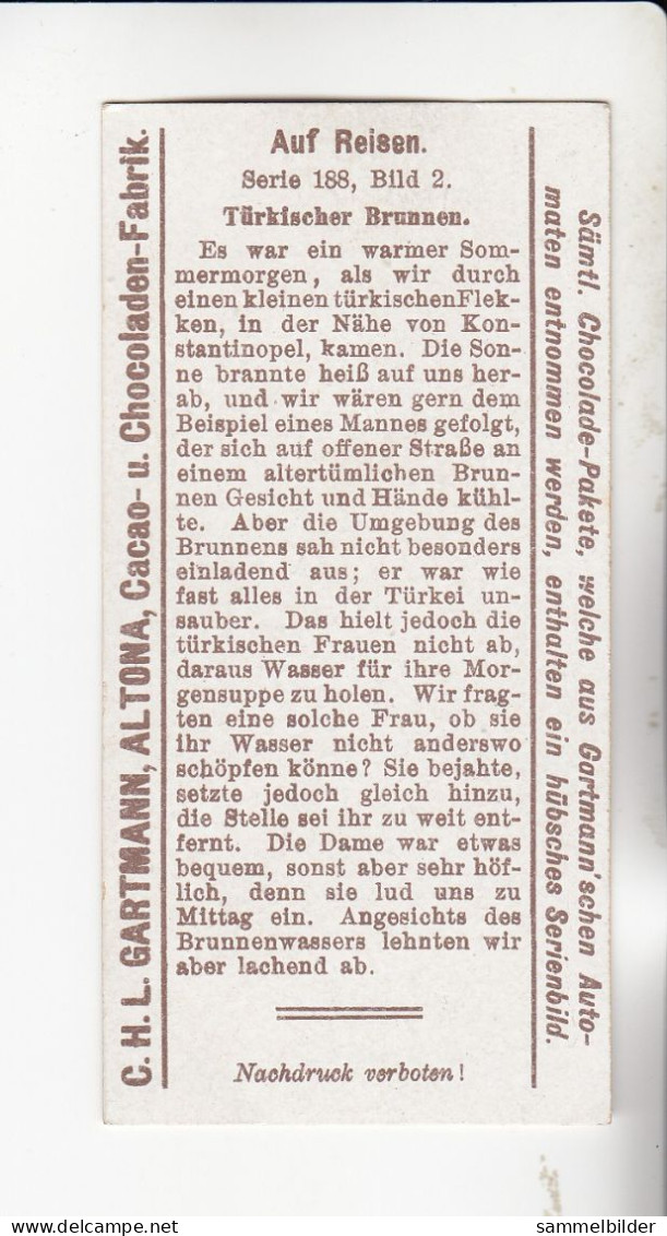 Gartmann Auf Reisen  Türkischer Brunnen     Serie 188 #2 Von 1907 - Other & Unclassified