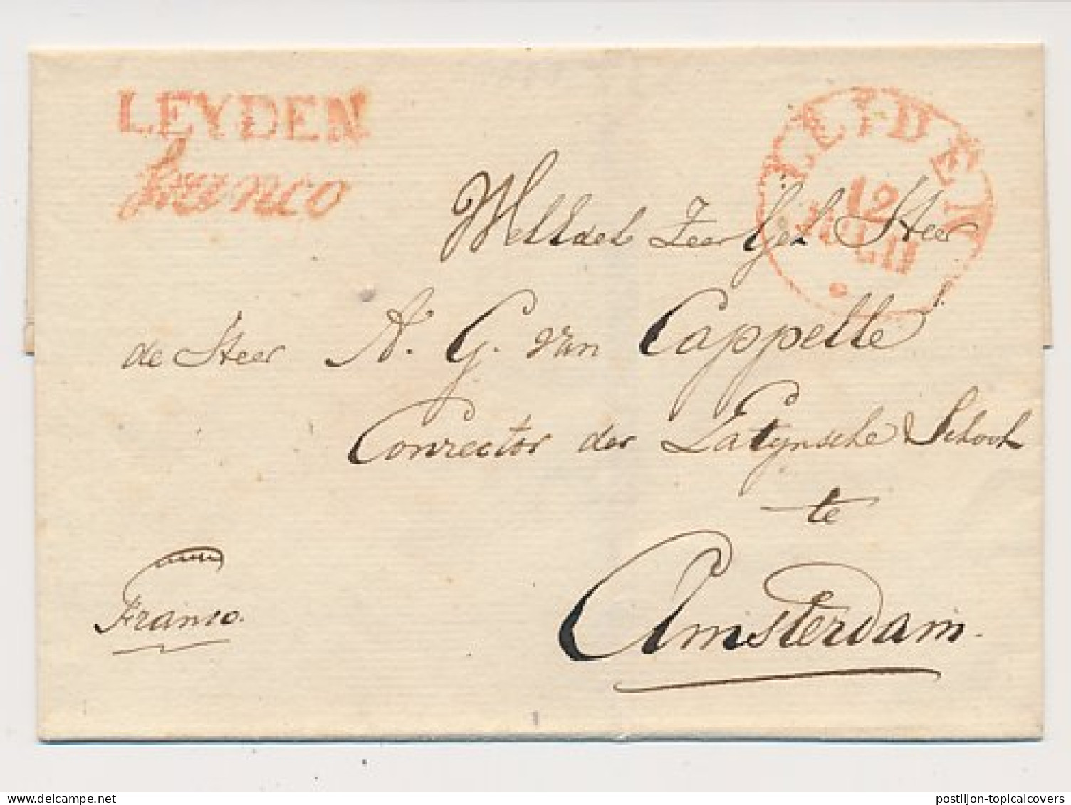 Leyden - Amsterdam 1833 - ...-1852 Préphilatélie