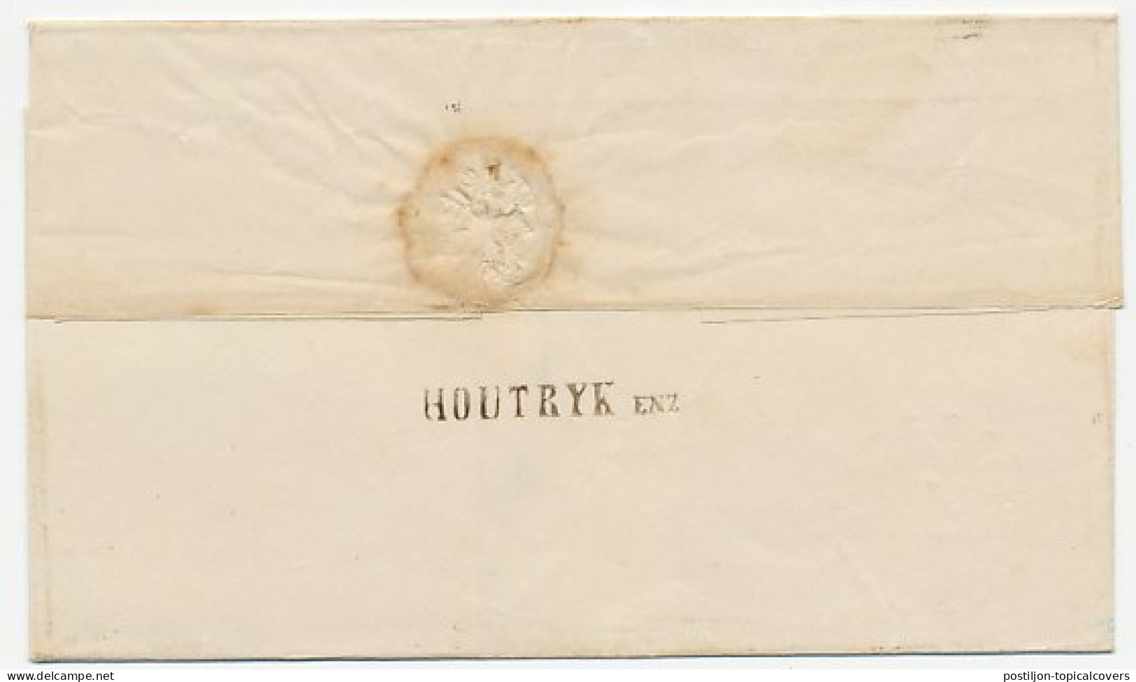 Gebroken Ringstempel : Haarlem 1857 - Lettres & Documents