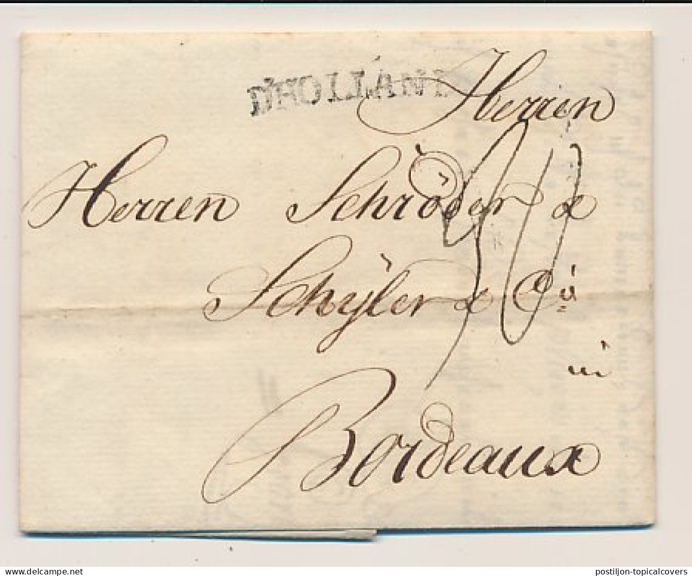 Braunschweig Duitsland - Bordeaux Frankrijk 1789 - D Hollande  - ...-1852 Precursori