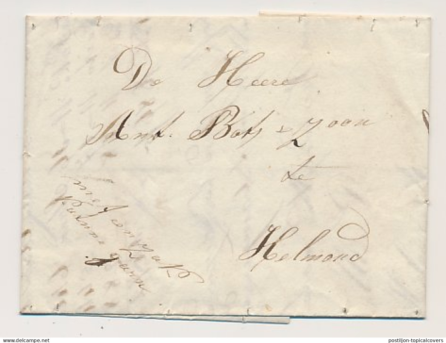 Gemert - Helmond 1834 - Begeleidingsbrief - ...-1852 Voorlopers