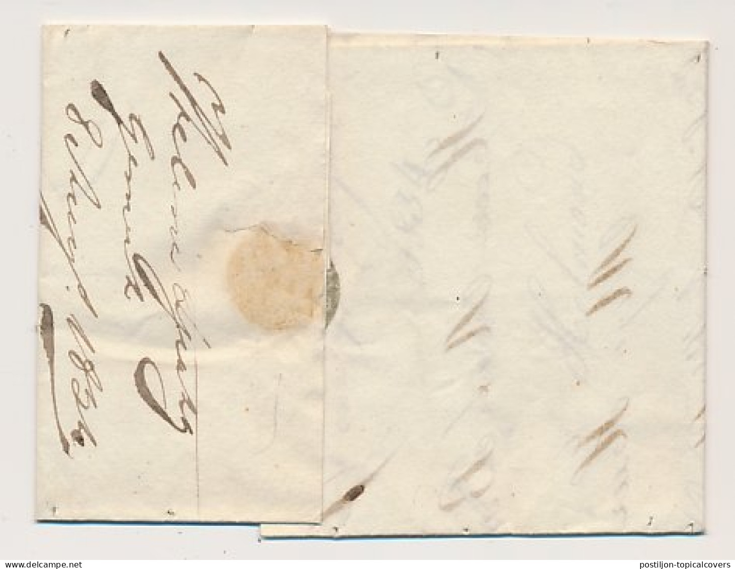 Gemert - Helmond 1834 - Begeleidingsbrief - ...-1852 Voorlopers