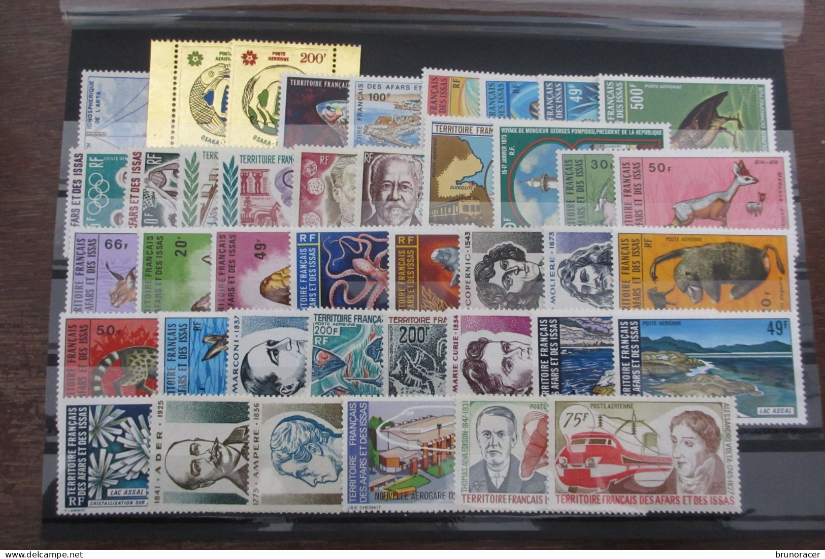 COLLECTION  AFARS & ISSAS ENTRE 1970 ET 1977 POSTE ET POSTE AERIENNE NEUF** COTE 400 EUROS VOIR SCANS - Nuovi