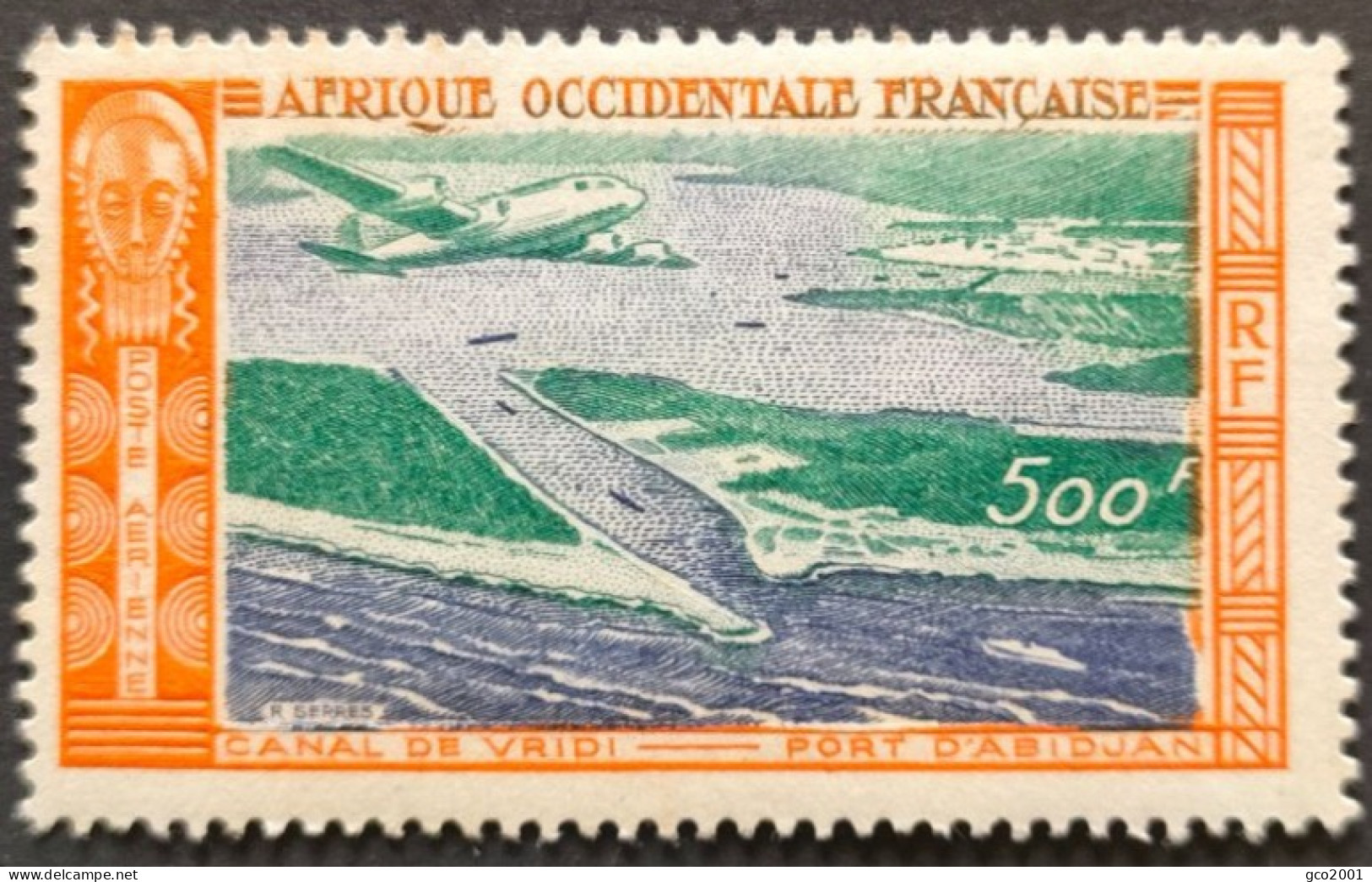 A.O.F. / YT PA 16 / AVION - AVIATION - PORT ABIDJAN - CANAL VRIDI / Neuf ** / MNH - Neufs