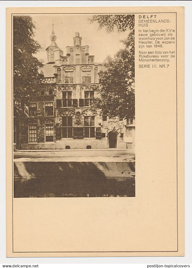 Briefkaart G. 227 D ( Delft ) Rotterdam - Belgie 1937 - Postwaardestukken