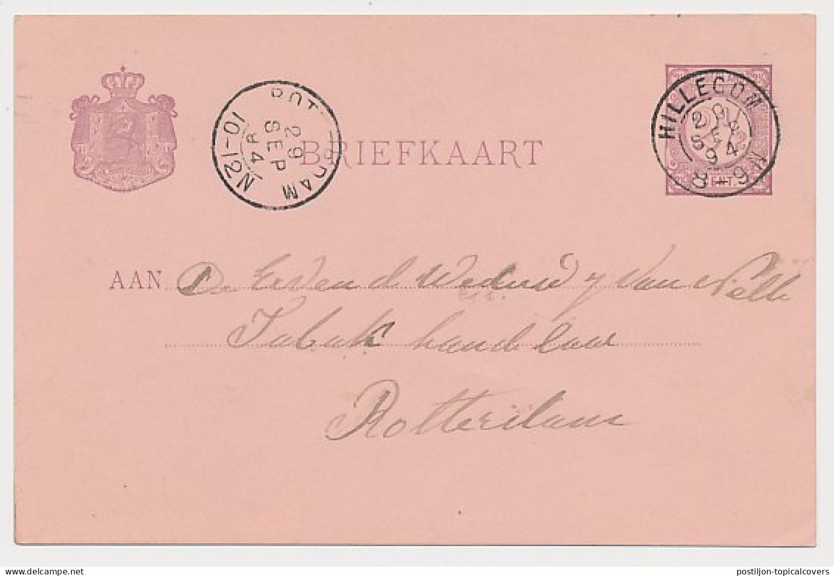 Kleinrondstempel Hillegom 1894 - Non Classés
